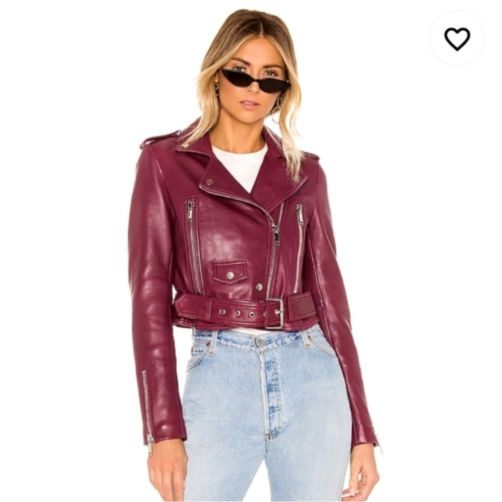 LTH JKT - Burgundy Women’s Leather Jacket